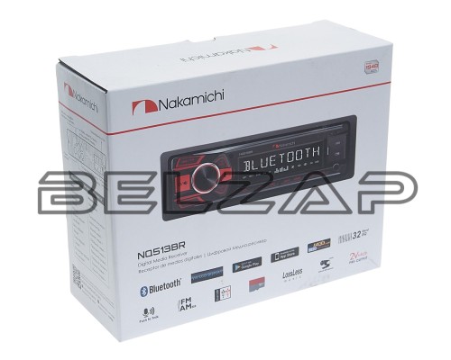 Магнитола автомобильная 1DIN, NAK-NQ513BR, NAKAMICHI, арт. NAK-NQ513BR